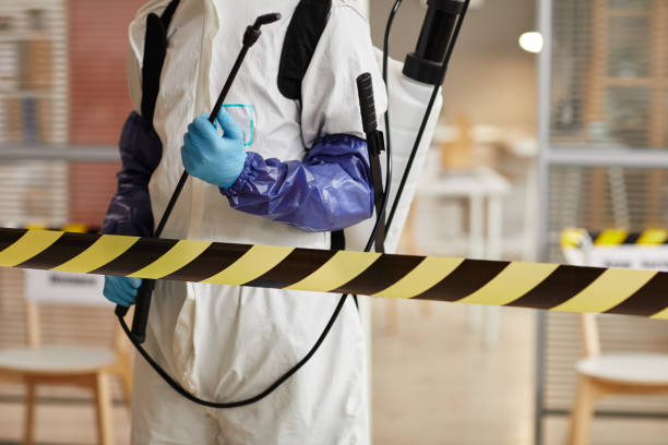 Professional Blood Cleanup technician working in Milan, IN